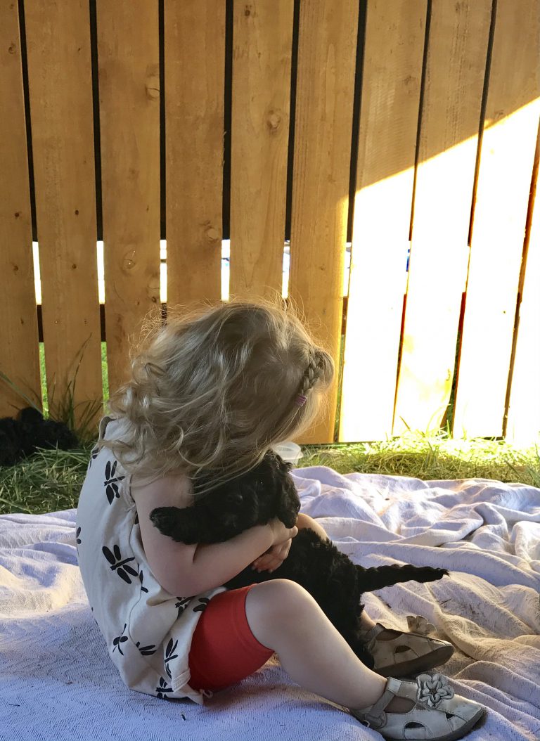 Photo of Kelby May as a puppy